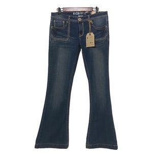 Hydraulic Metro Flare Low Rise Jeans Blue